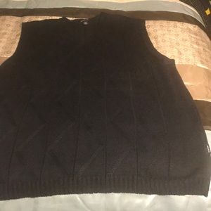 Navy Blue Nautica Sweater vest with texture